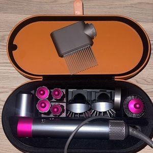 Dyson Airwrap Smooth + Control Styler-For Frizz-Prone Hair Nickle/Fuschia